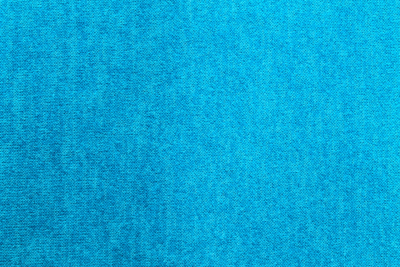 Tissu Maille Pull Confort Uni Turquoise