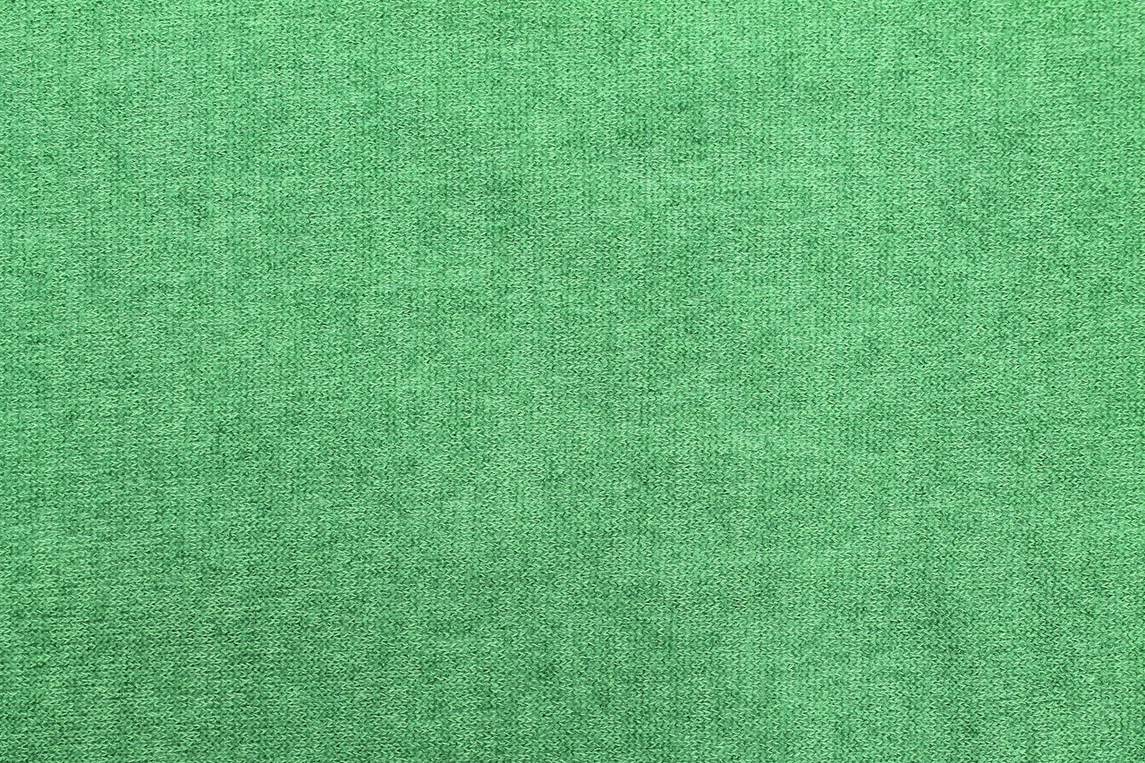 Tissu Maille Pull Confort Uni Vert Anis