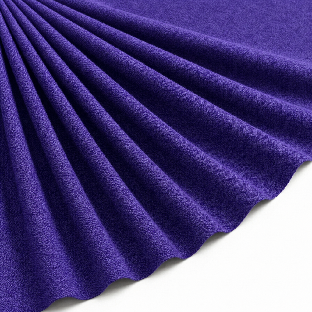 Tissu Maille Pull Confort Uni Violet