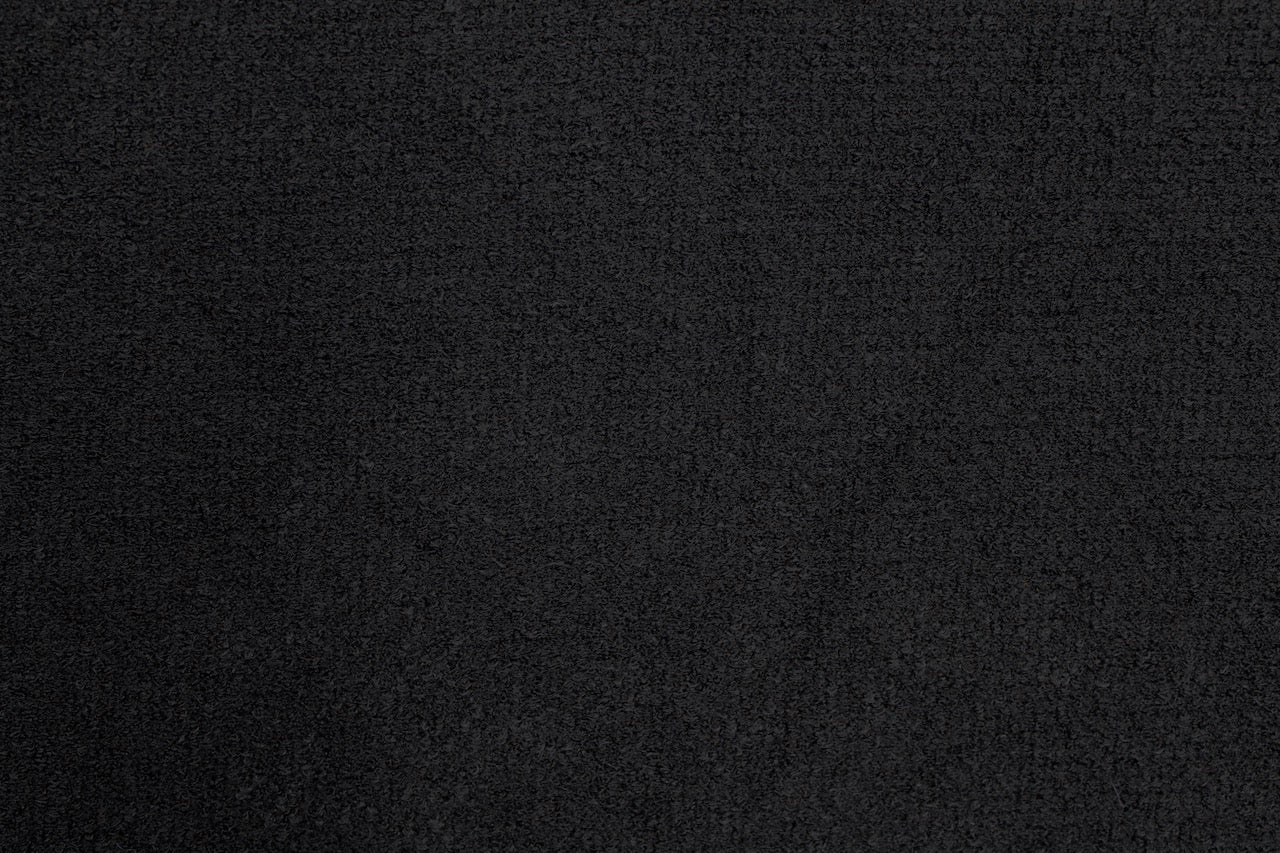 Tissu Maille Pull Ruche Uni Noir