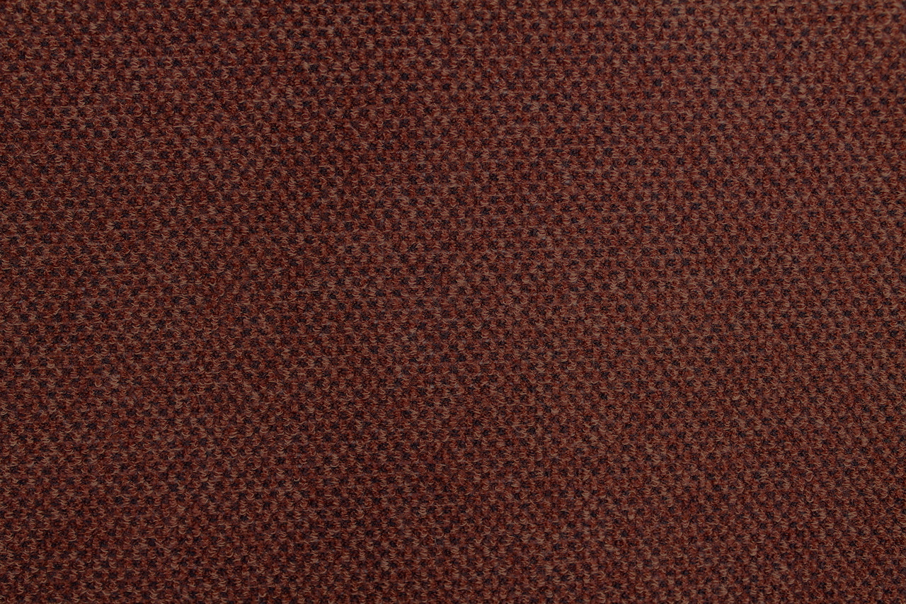 Tissu Maille Pull Ruche Uni Terracotta