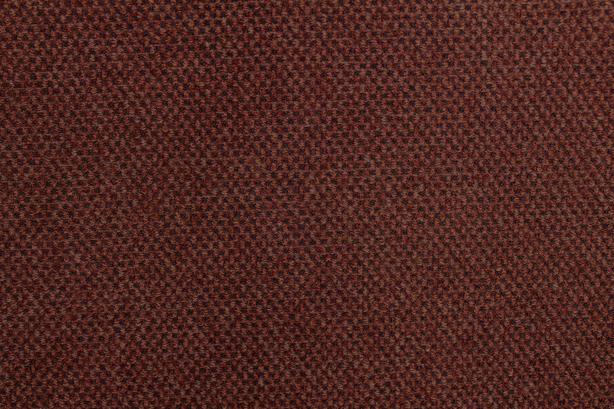 Tissu Maille Pull Ruche Uni Terracotta