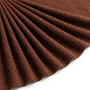 Tissu Maille Pull Ruche Uni Terracotta