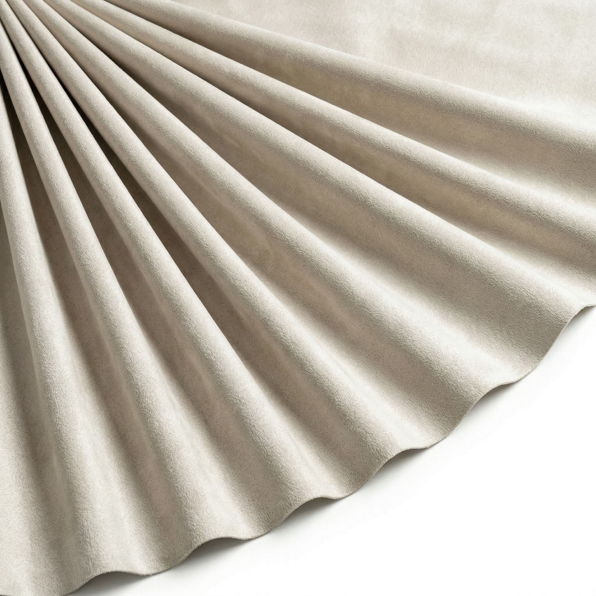 Tissu Maille Scuba envers Suédine Beige