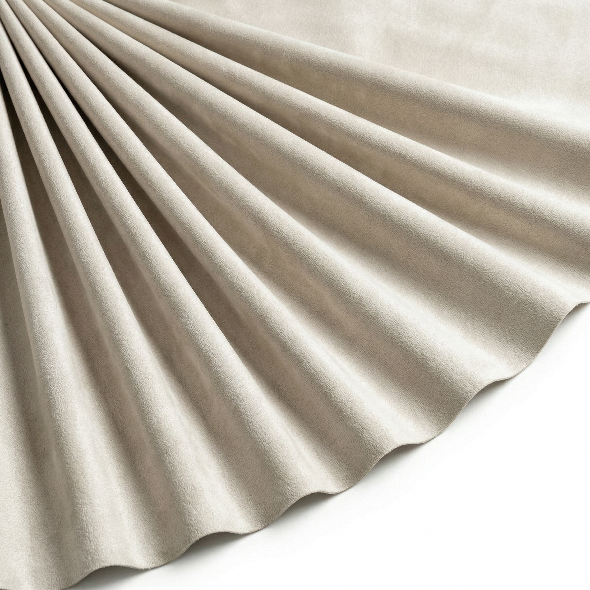 Tissu Maille Scuba envers Suédine Beige