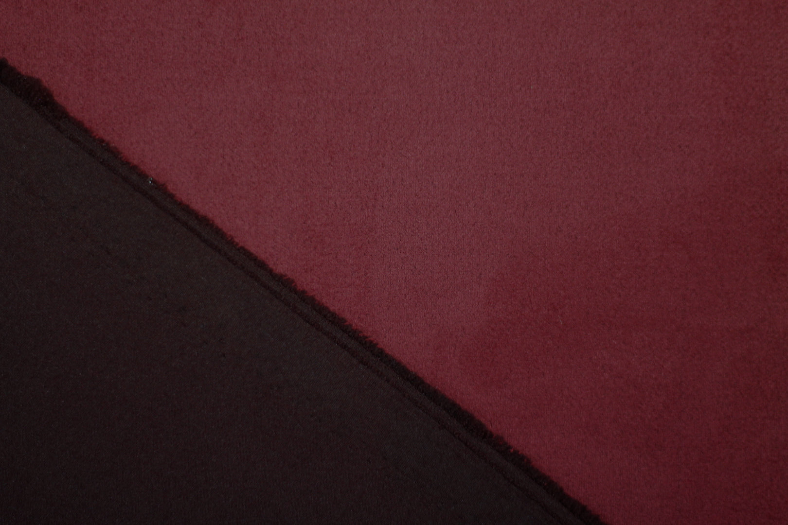 Tissu Maille Scuba envers Suédine Rouge Bordeaux