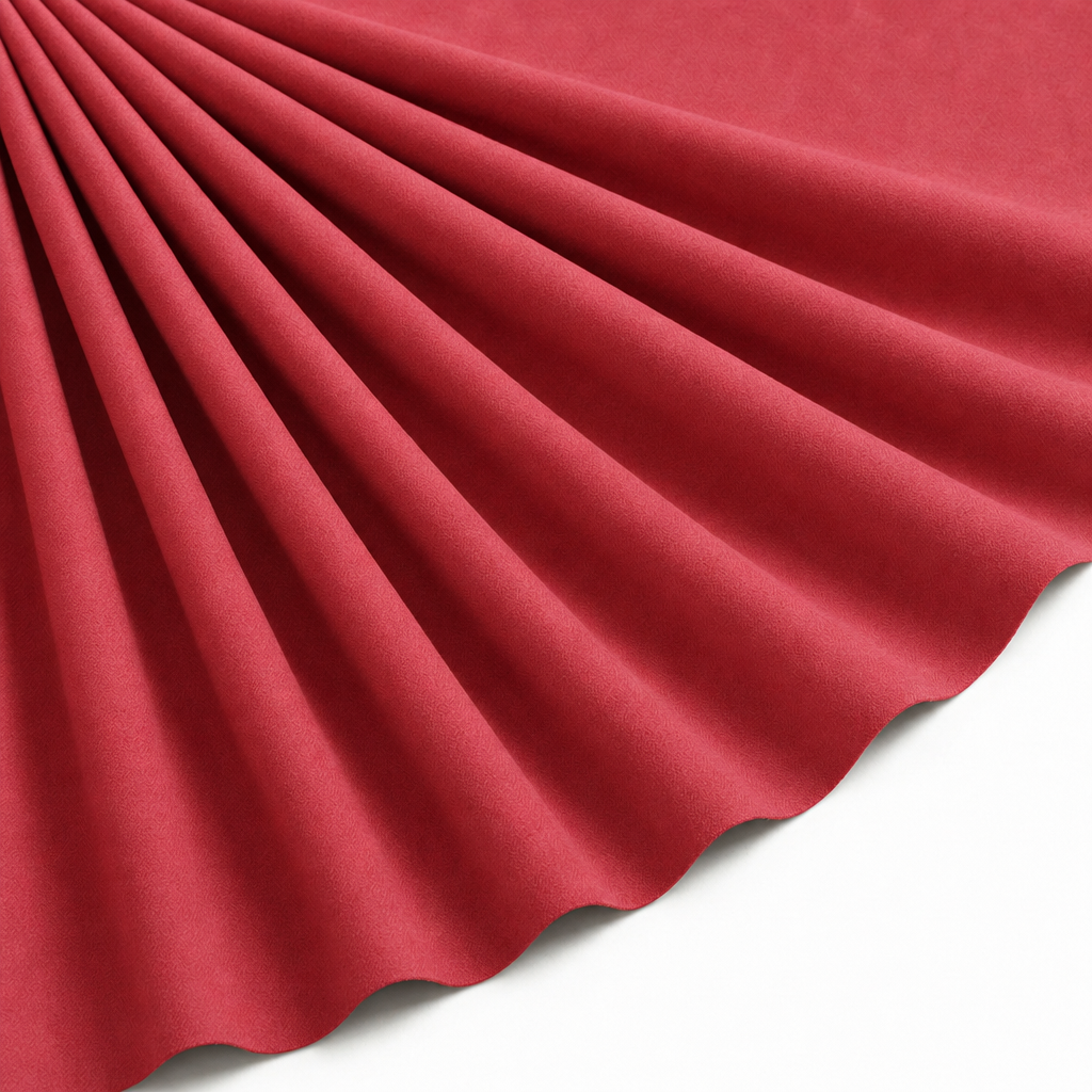 Tissu Maille Scuba envers Suédine Rouge