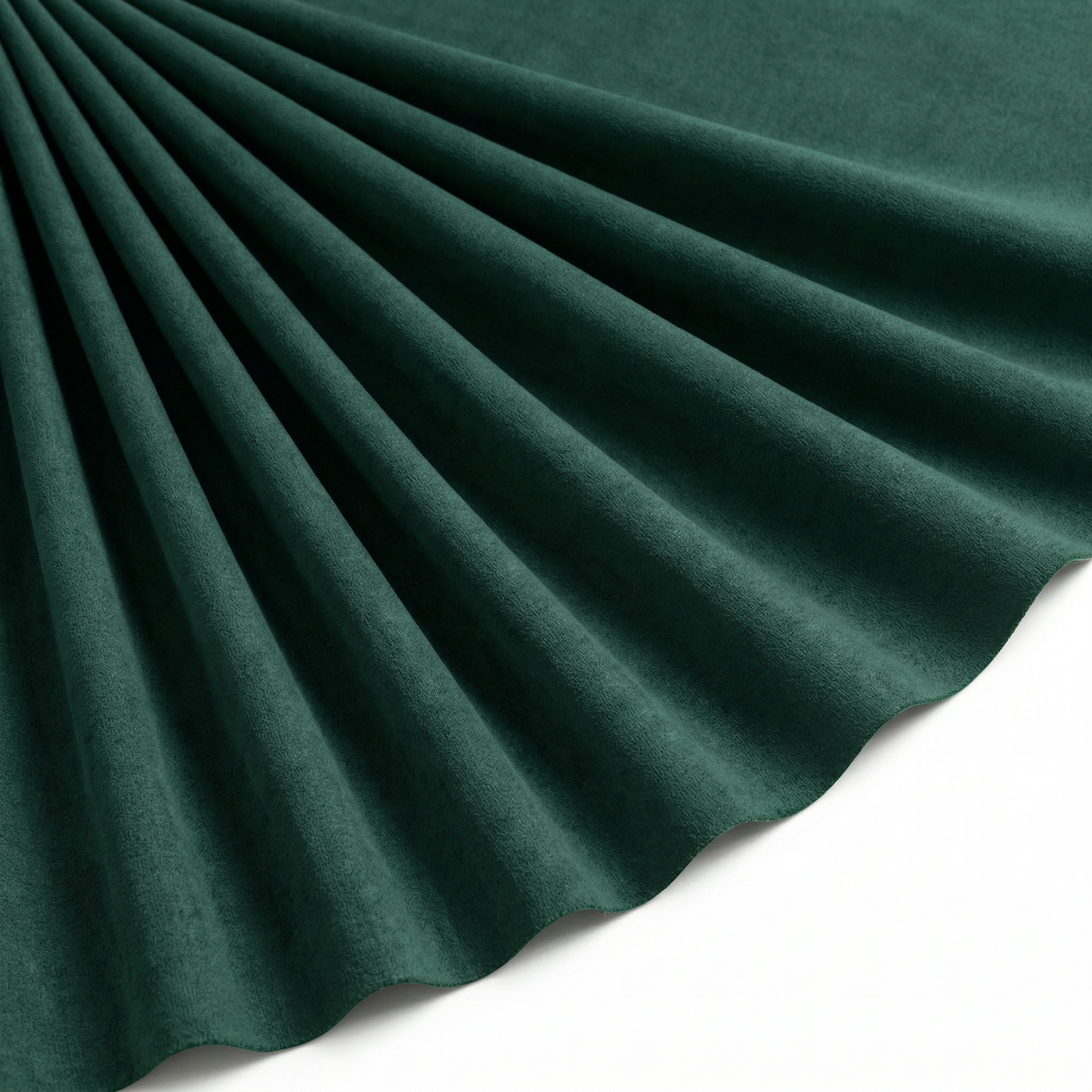 Tissu Maille Scuba envers Suédine Vert foncé