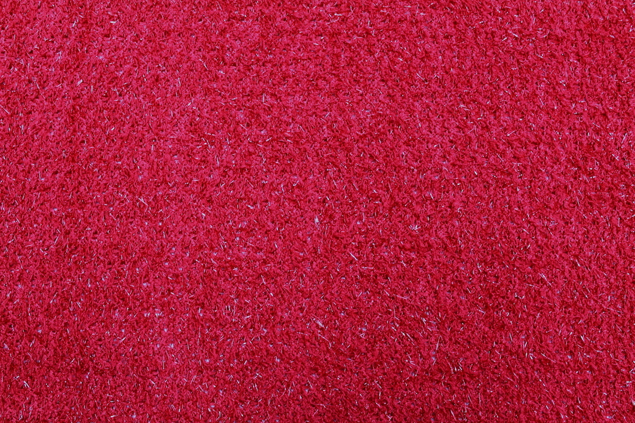 Tissu Maille Tricot Lurex Rouge