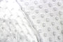 Tissu Minky Polaire relief Pois Blanc