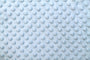 Tissu Minky Polaire relief Pois Bleu Ciel