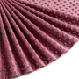 Tissu Minky Polaire relief Pois Framboise