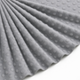 Tissu Minky Polaire relief Pois Gris