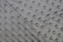 Tissu Minky Polaire relief Pois Gris