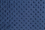 Tissu Minky Polaire relief Pois Marine