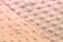 Tissu Minky Polaire relief Pois Rose