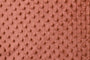 Tissu Minky Polaire relief Pois Terracotta