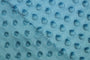 Tissu Minky Polaire relief Pois Turquoise