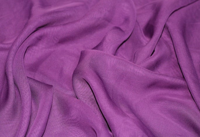 Tissu Mousseline Unie Violet