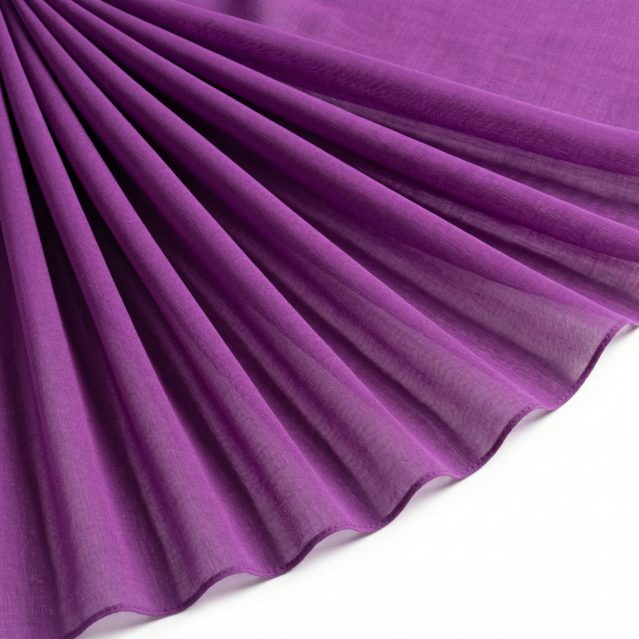 Tissu Mousseline Unie Violet