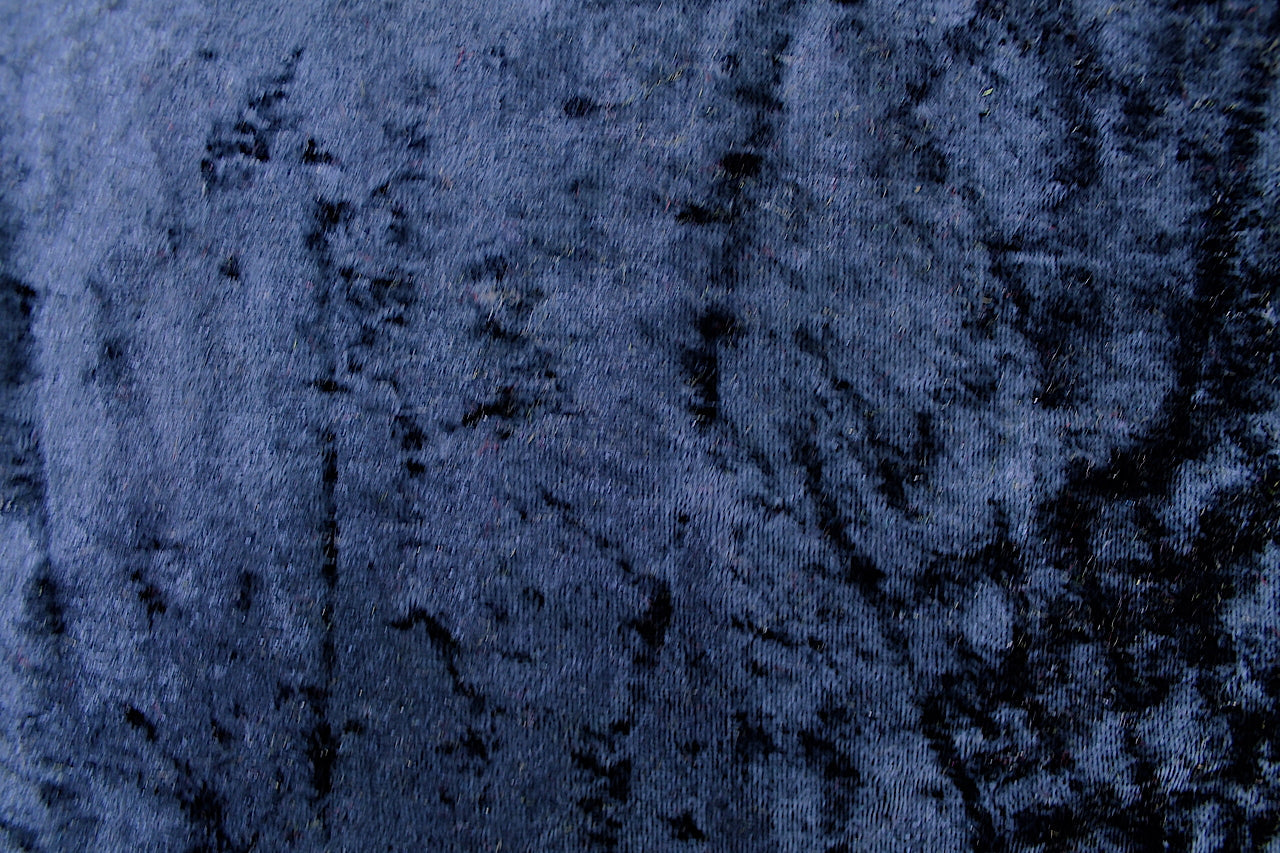 Tissu Panne de Velours Unie Marine