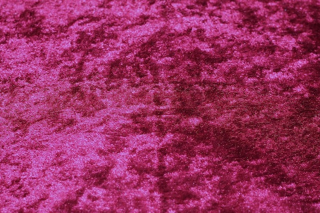 Tissu Panne de Velours Unie Rouge Bordeaux
