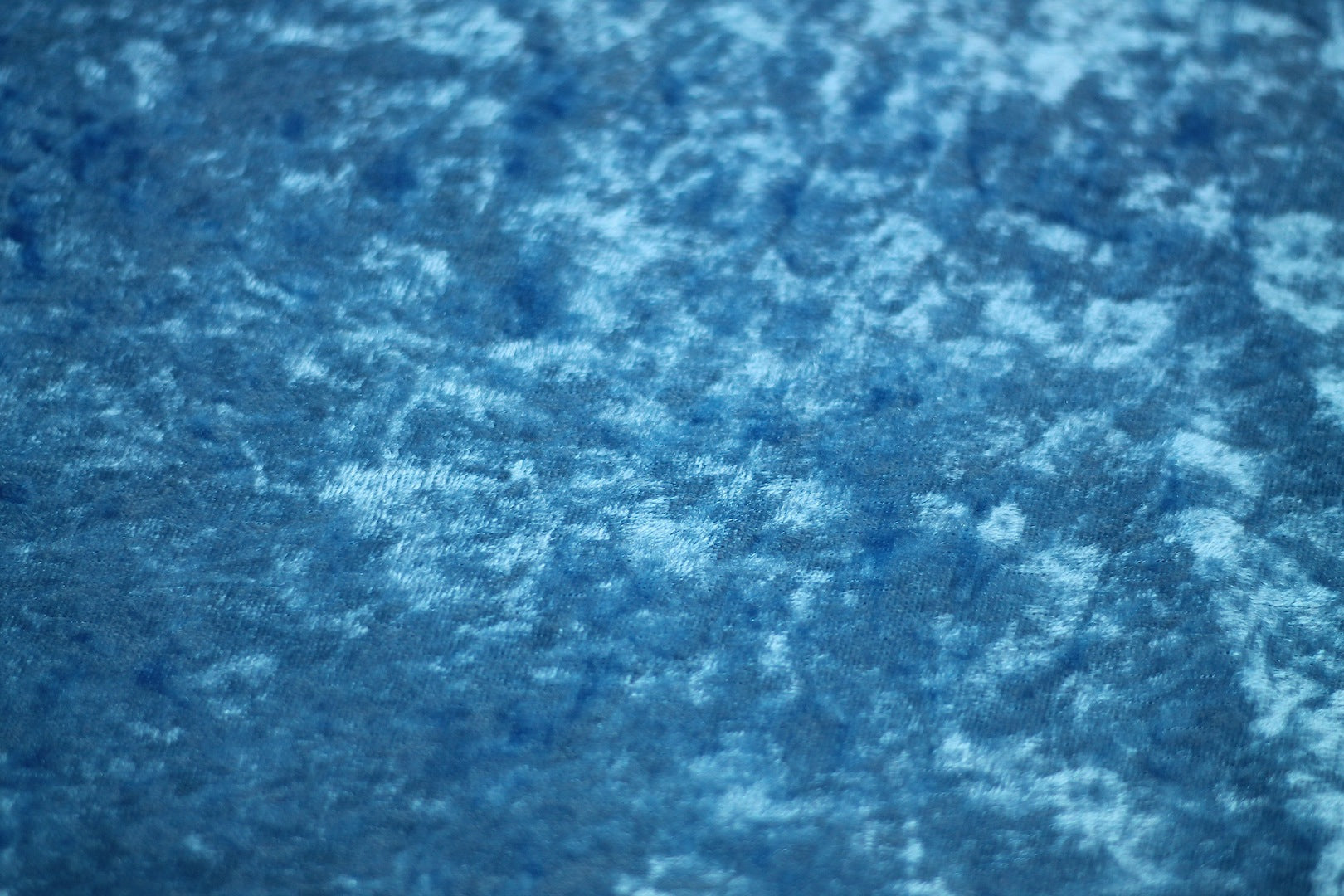Tissu Panne de Velours Unie Turquoise