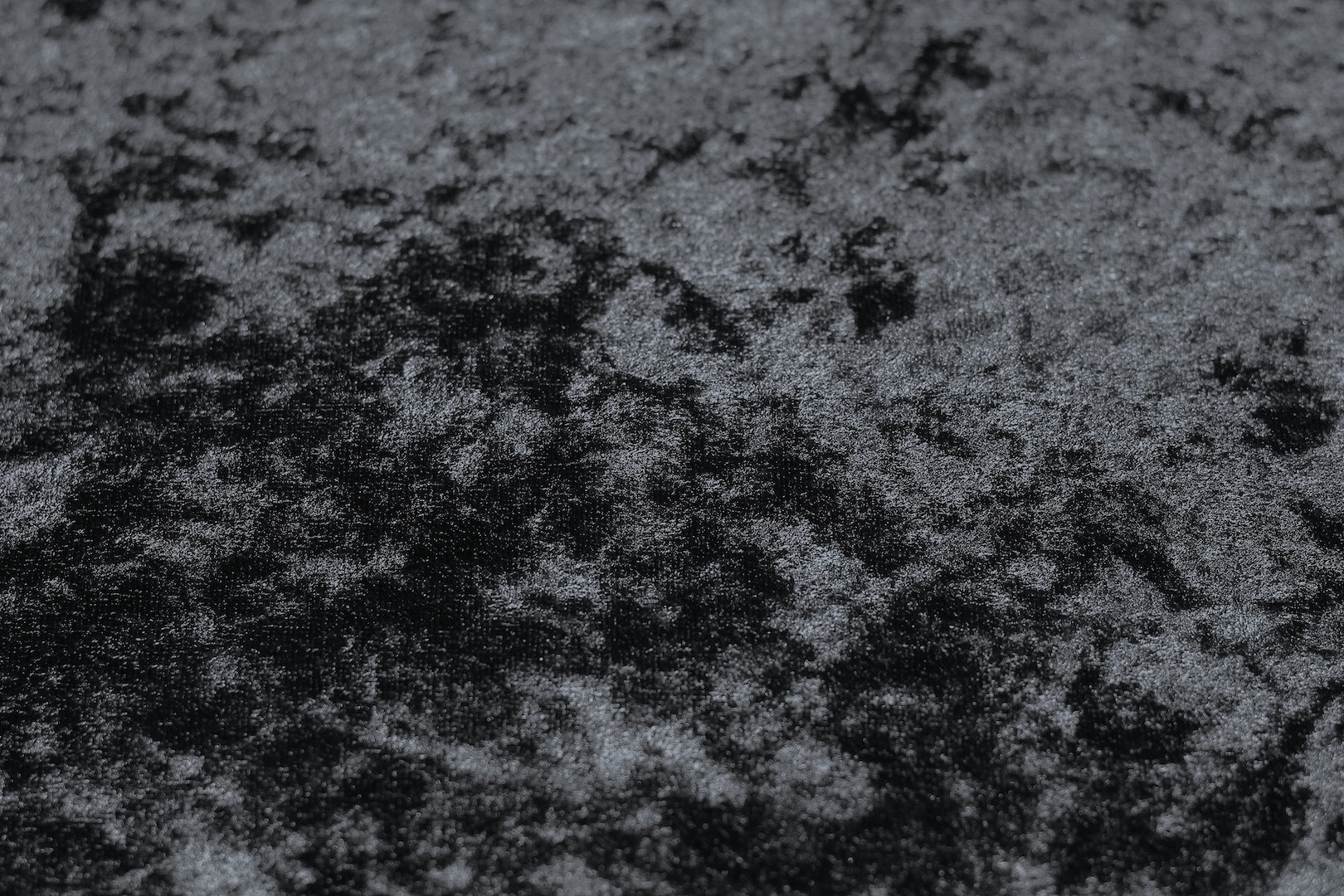 Tissu Panne de Velours Unie Noir