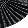 Tissu Panne de Velours Unie Noir
