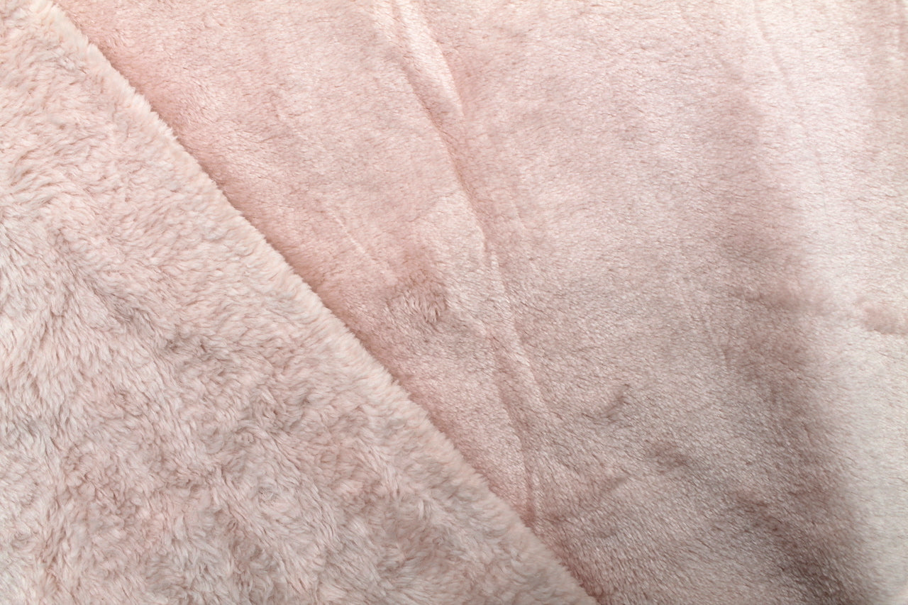 Tissu Polaire Douillette Douce Uni Rose Pâle
