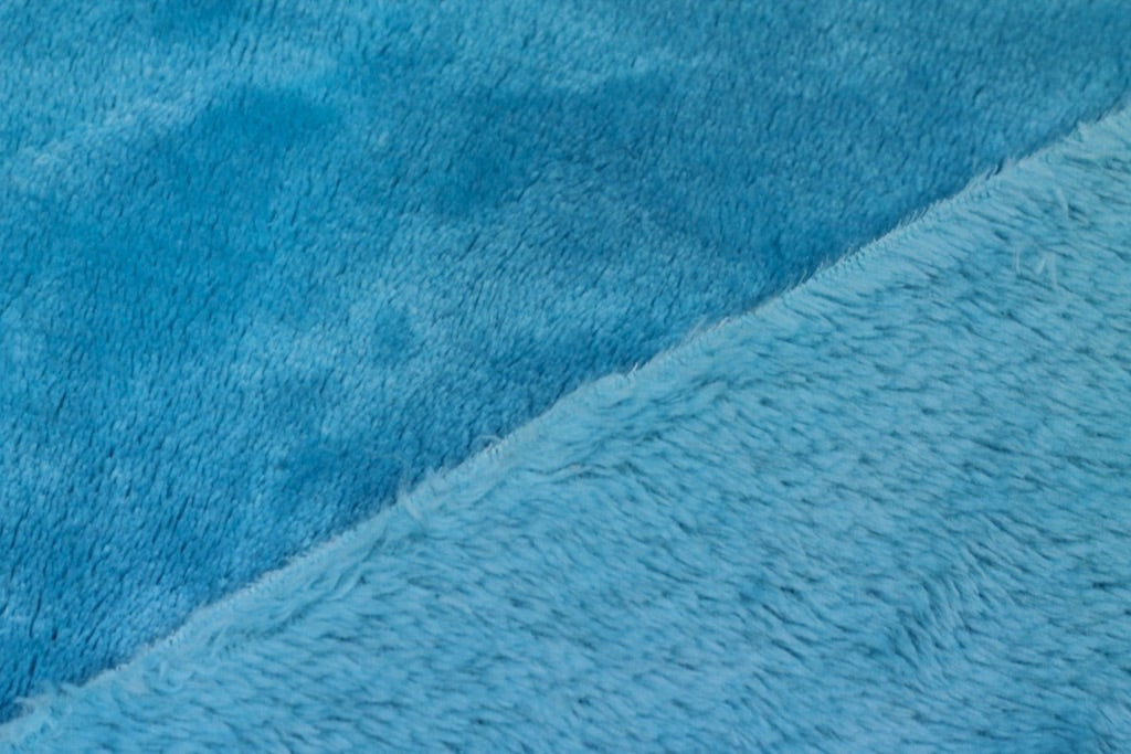 Tissu Polaire Douillette Douce Uni Turquoise