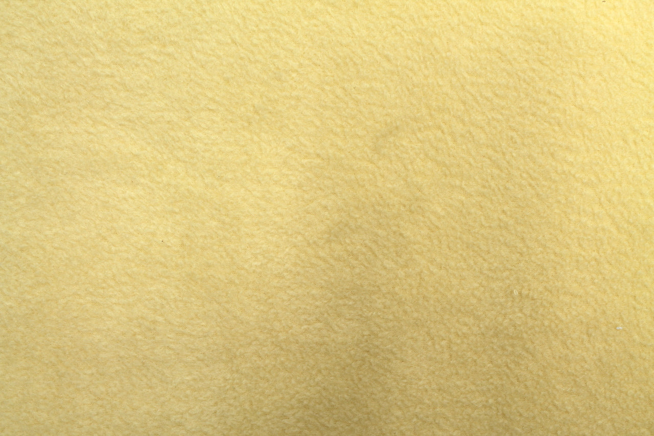 Tissu Polaire Unie Jaune Paille