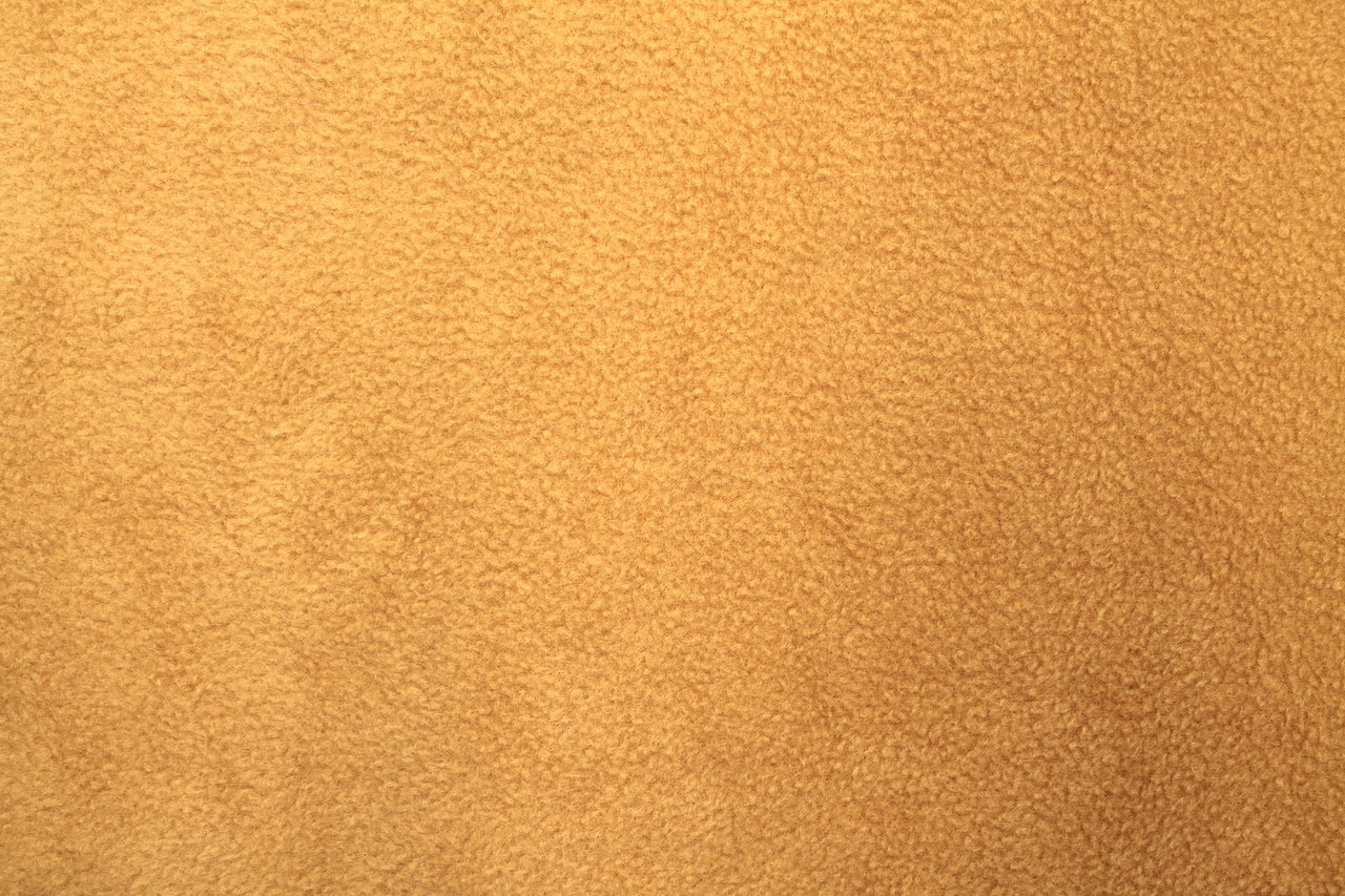Tissu Polaire Unie Jaune Safran