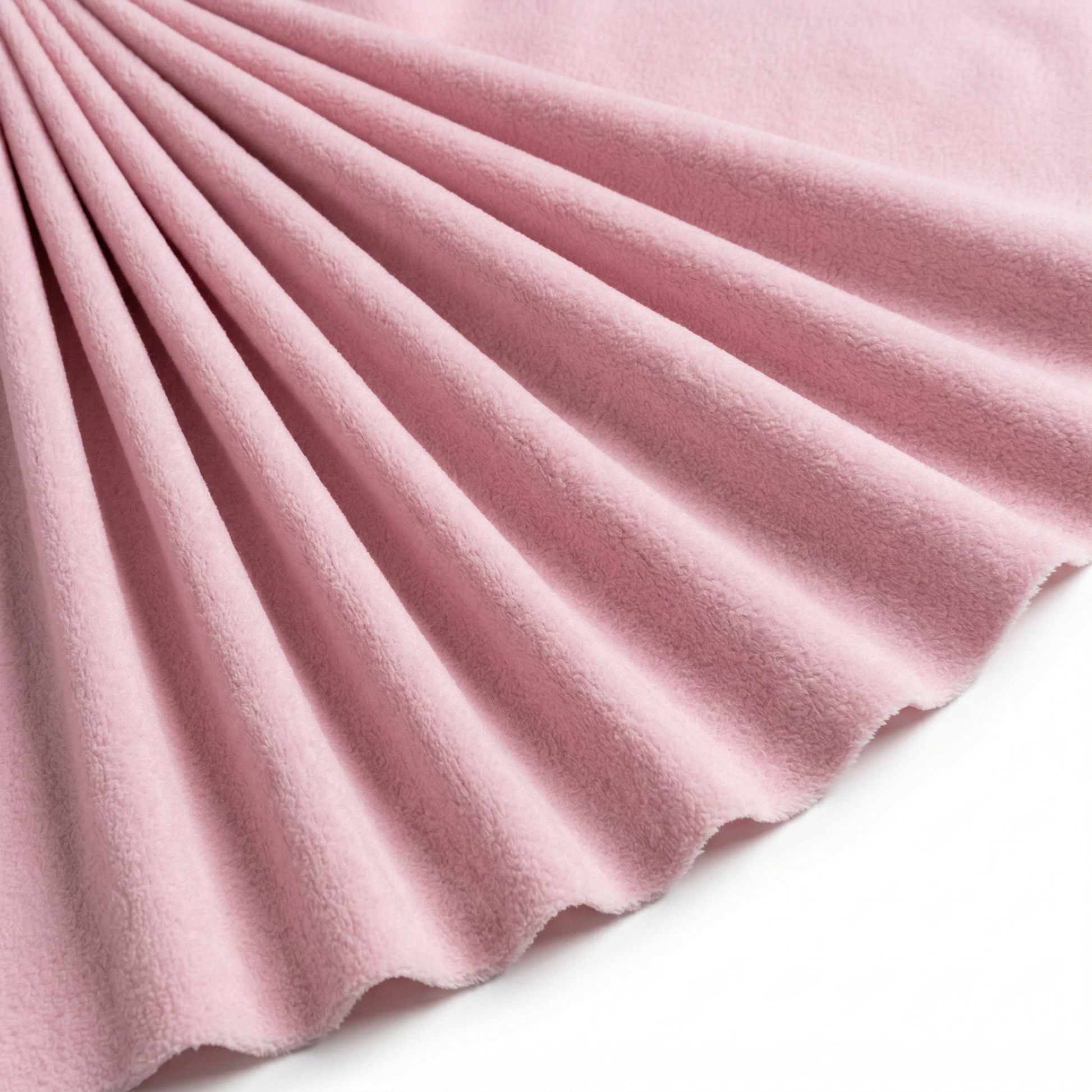 Tissu Polaire Unie Rose clair