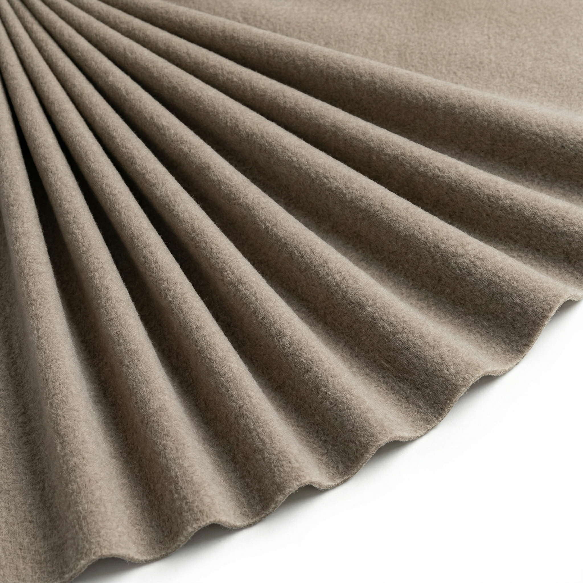 Tissu Polaire Unie Taupe