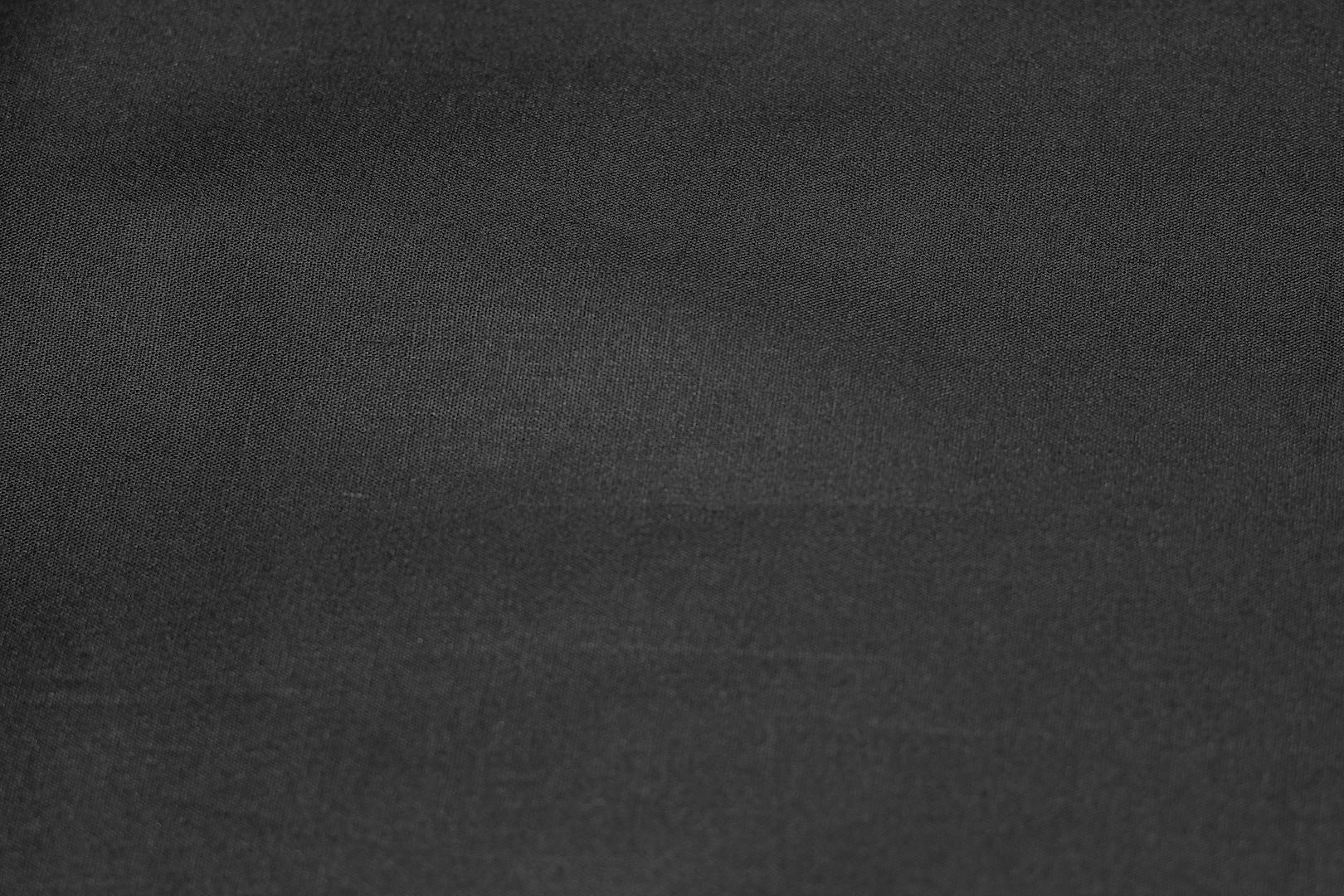 Tissu Popeline de Coton Extensible Unie Noir