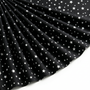 Tissu Popeline de Coton Imprimé Etoiles Noir