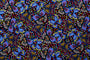 Tissu Popeline de Coton Imprimé Papillon Multicolor