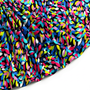 Tissu Popeline de Coton Imprimé Pastilles Noir