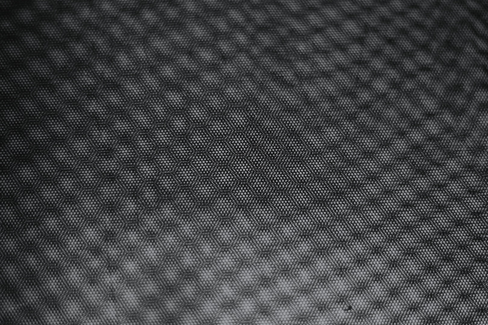 Tissu Résille Polyester Unie Noir