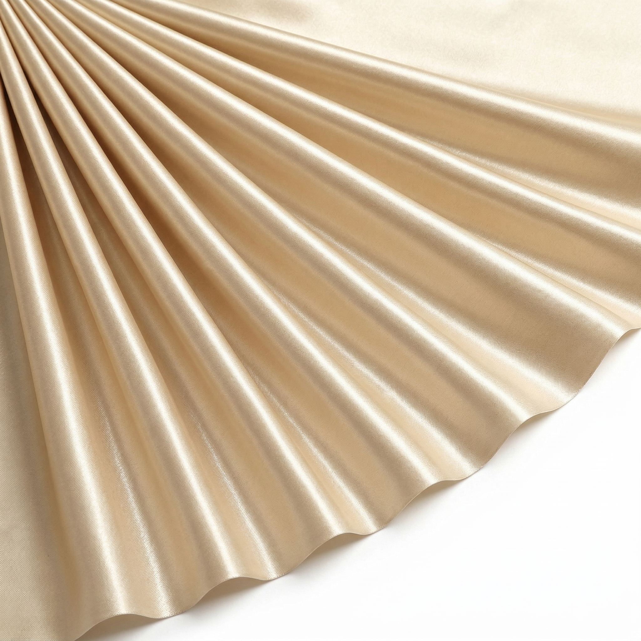Tissu Satin Duchesse Rigide Uni Beige