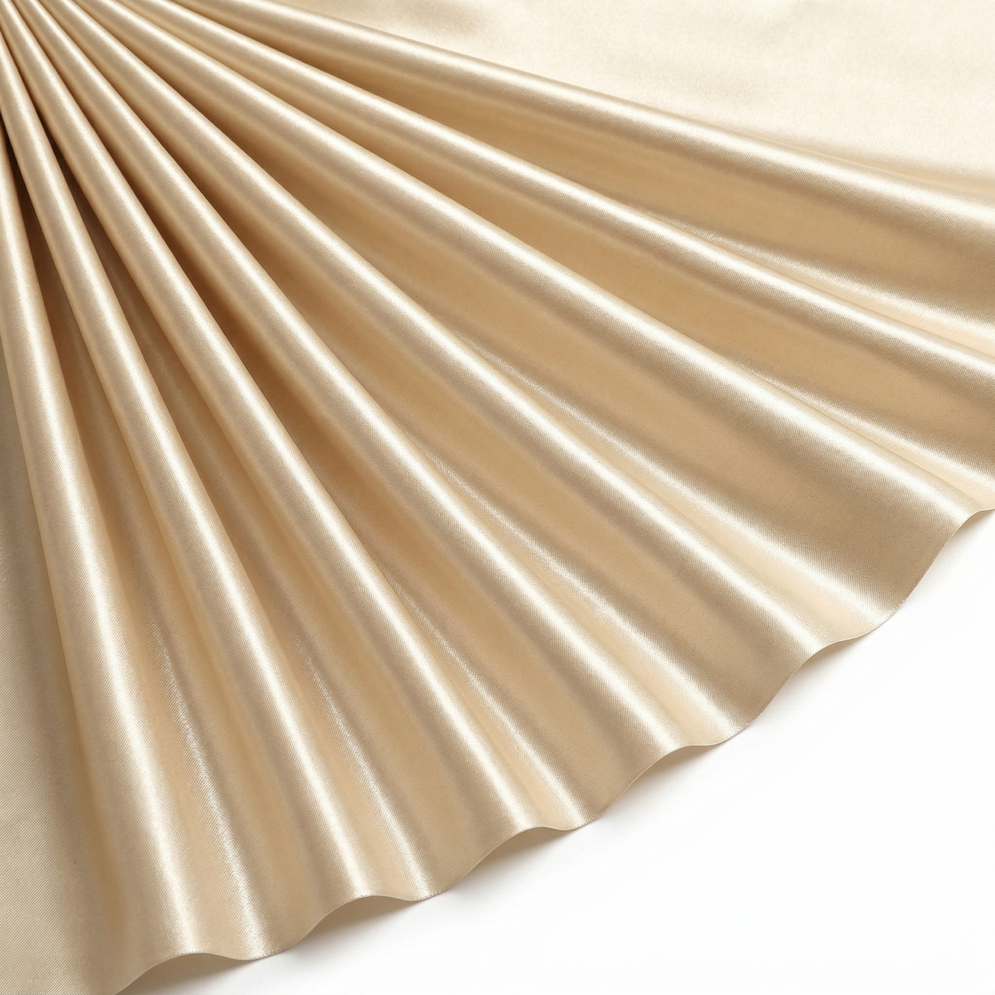 Tissu Satin Duchesse Rigide Uni Beige