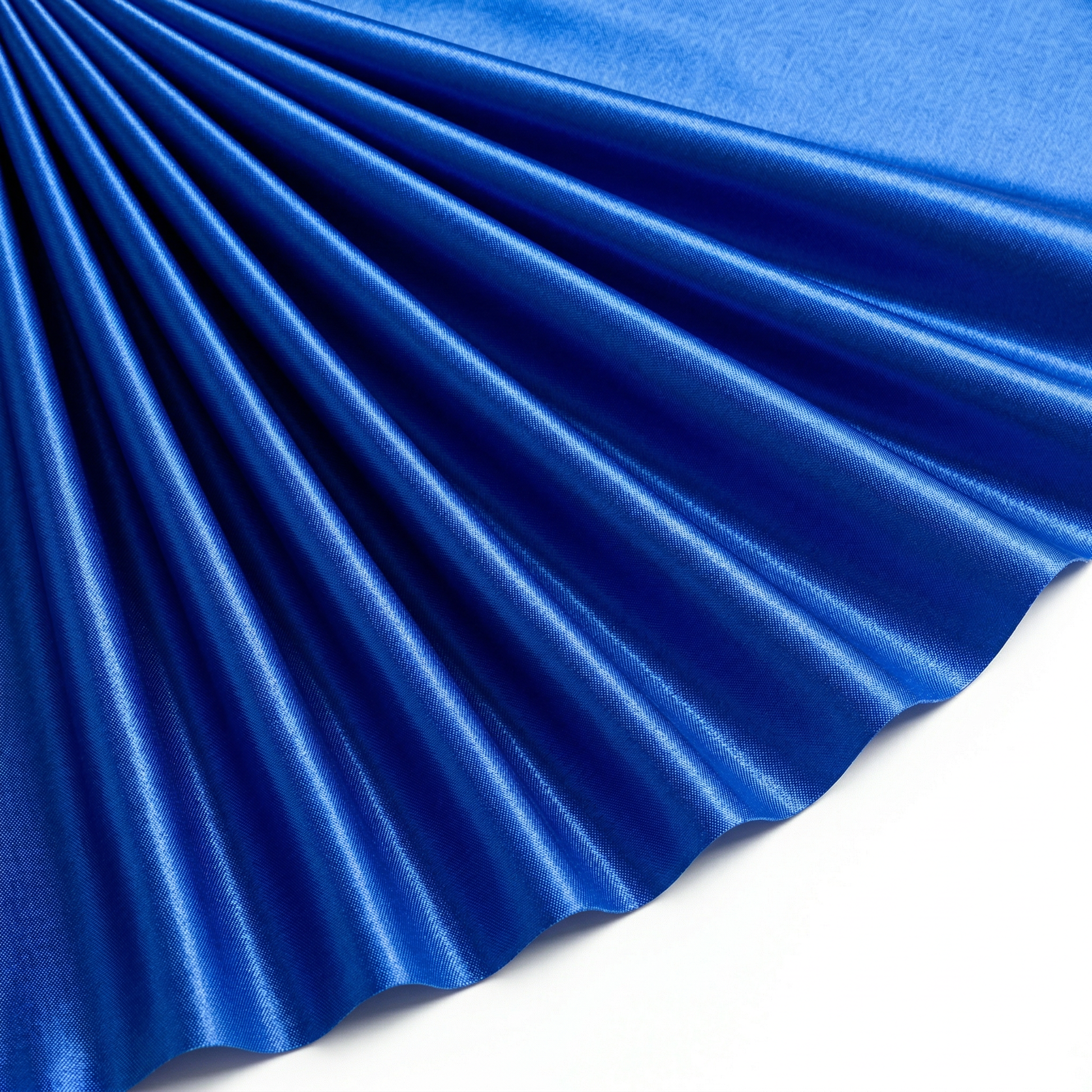 Tissu Satin Duchesse Rigide Uni Bleu Roi