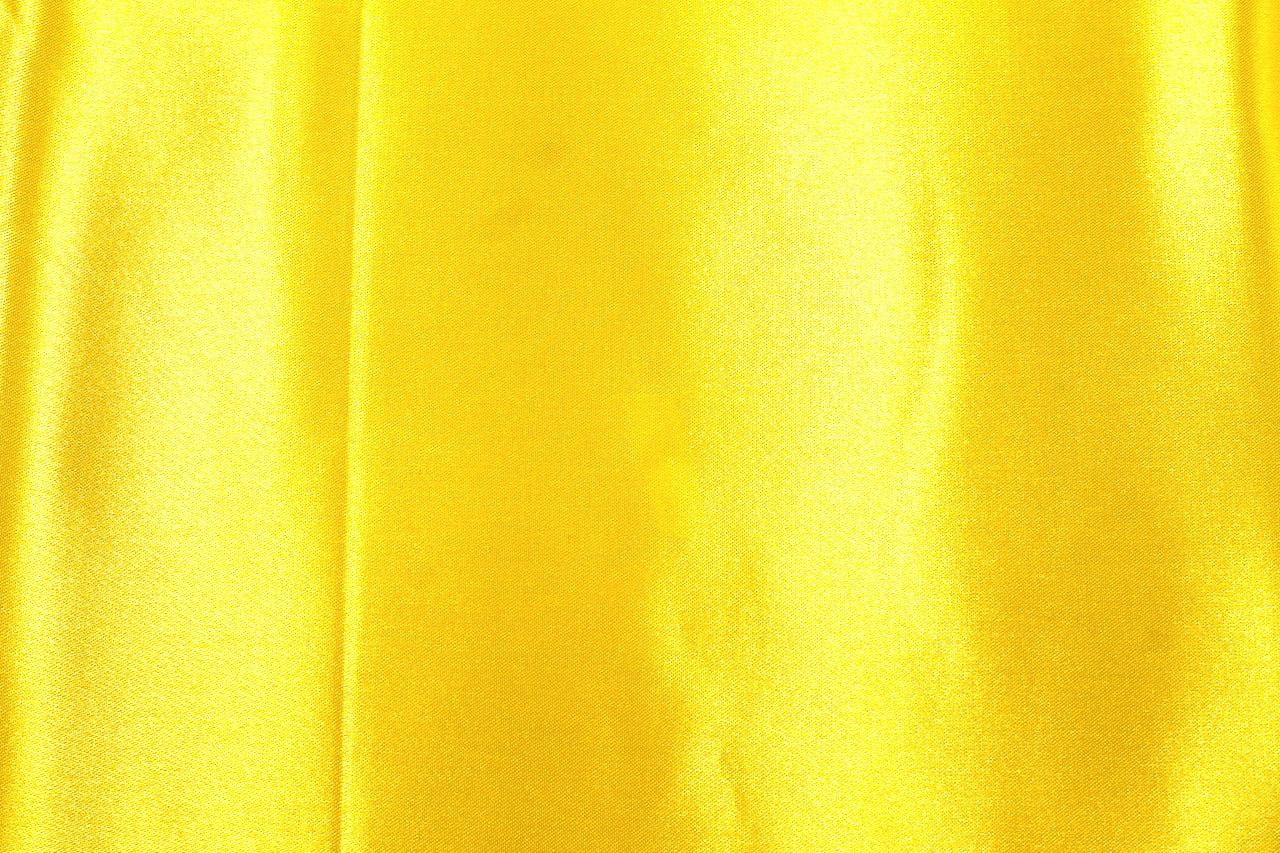 Tissu Satin Duchesse Rigide Uni Jaune
