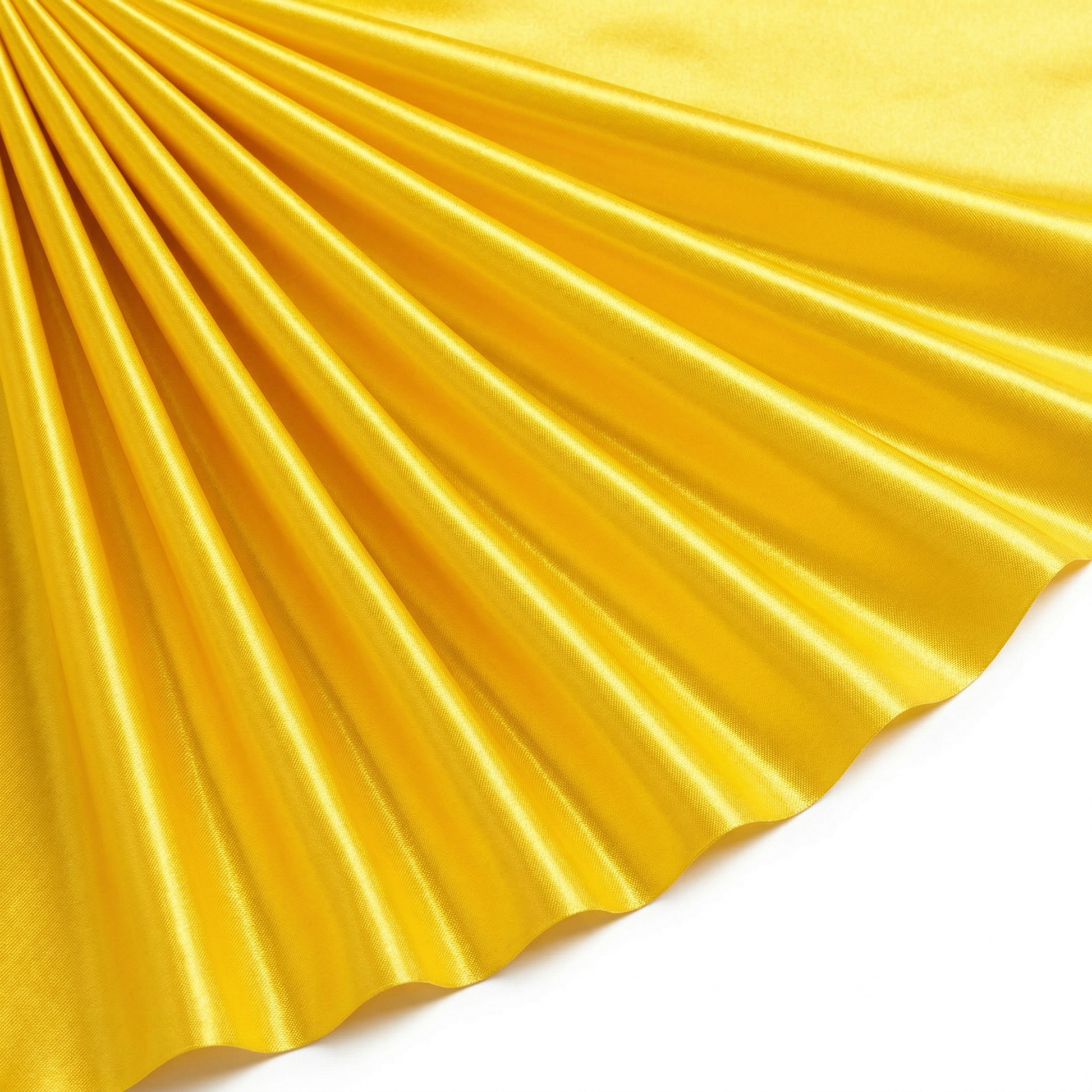 Tissu Satin Duchesse Rigide Uni Jaune