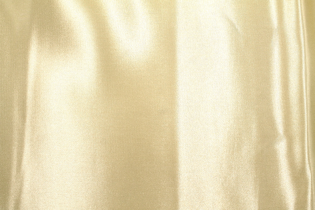 Tissu Satin Duchesse Rigide Uni Or clair