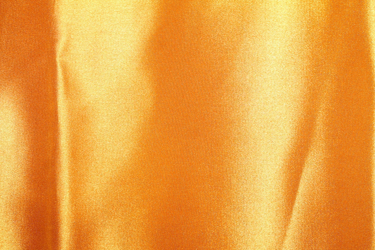 Tissu Satin Duchesse Rigide Uni Orange