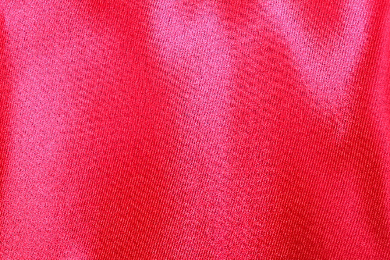 Tissu Satin Duchesse Rigide Uni Rouge
