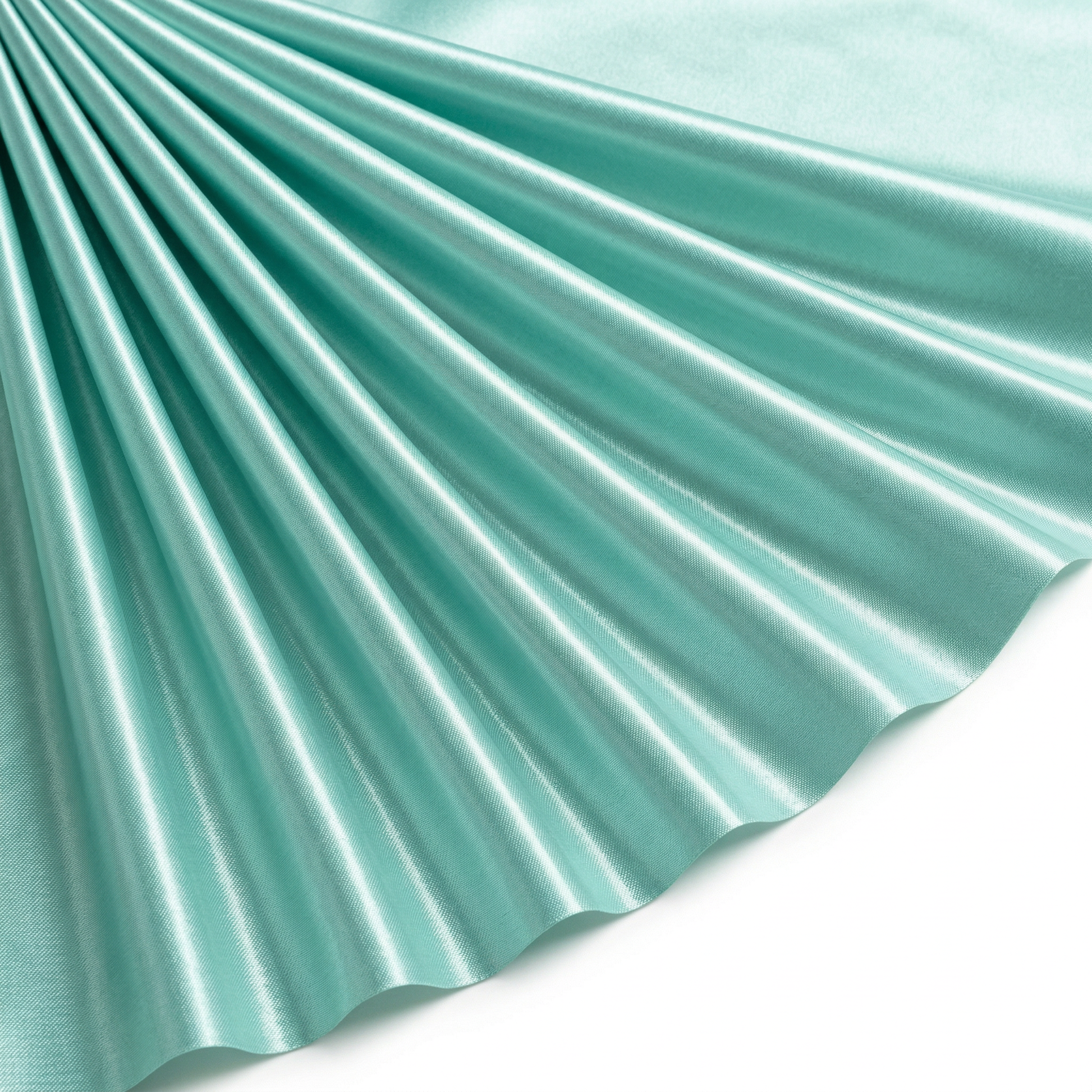 Tissu Satin Duchesse Rigide Uni Vert Menthe