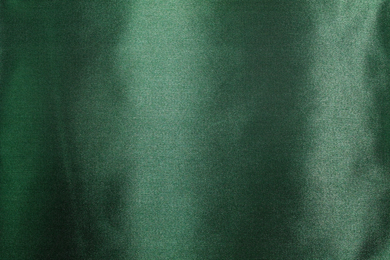 Tissu Satin Duchesse Rigide Uni Vert foncé